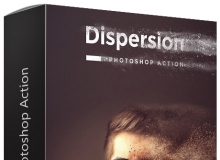 沙尘暴分散动作长距版 Dispersion Photoshop Action 附视频教程