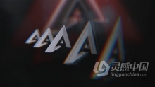 3D透视RGB分割数字失真LOGO故障标志视频片头动画 AE模板 AE工程文件 Perspective Logo Intro