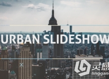 创意时尚明亮城市动态照片展示幻灯片AE模板 Videohive Urban Dynamic Slideshow 19...