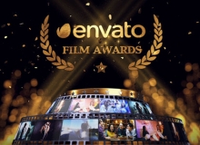 金色颁奖典礼LOGO展示片头AE模板 Videohive Awards Logo