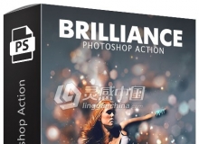 梦幻散景光斑动作 Brilliance Photoshop Action 附视频教程