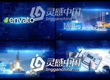 数字科技感图文商务展示开场AE模板 Videohive Digital Promo