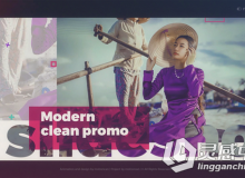 现代简单时尚的照片展示幻灯片相册动画AE模板 Videohive Modern Promo 19706118