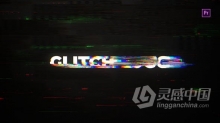 失真动态故障RGB分割标题视频片头AE模板PR模板工程文件 Glitch Logo Mogrt