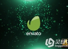 酷炫华丽粒子光波标志LOGO演绎AE模板 Videohive Particle Wave Logo