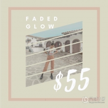 时尚人像低对比度柔和褪色INS滤镜 LyssieLooLoo - Faded Glow Preset