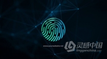 高科技流体粒子光线特效视频片头指纹安全系统 AE模板 AE工程文件 Digital Matrix Logo