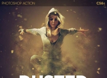 超酷尘埃分散PS动作 Dusted Photoshop Action