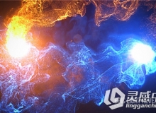 史诗级粒子魔法光碰撞标志显示LOGO演绎AE模板 Videohive Epic Light Reveal