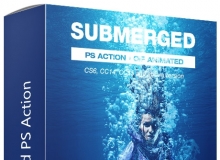 模拟水中摄影效果PS动作 Submerged PS Action 附视频教程