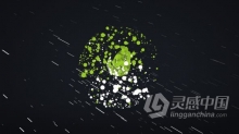 粒子特效动画LOGO标志视频片头 AE模板 AE工程文件 Particles Logo Reveal