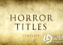 恐怖电影诡异氛围片头动画AE模板 Videohive Horror Movie Titles