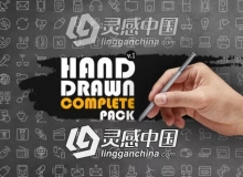 1300个手绘线条图标动画包AE模板 Videohive Hand Drawn Complete Pack