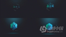 网格马赛克方块动画演绎标志视频片头 AE模板 AE工程文件 Mystical Logo Reveal