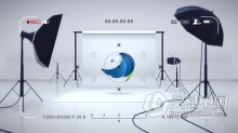 照相馆影棚工作室场景仿摄相机对焦动画LOGO视频片头 AE模板 AE工程文件 Studio Photo