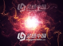 美丽优雅星空粒子展示标志Logo演绎AE模板