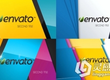 多彩精简图形Logo演绎动画AE模板 Videohive Colorful Logo Opener