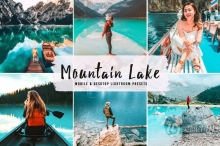 橙青色INS电影人像后期调色LR预设 Mountain Lake Pro Lightroom Presets