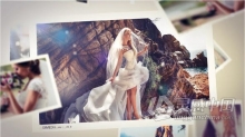 浪漫视频相册制作空间感展示婚礼情人节照片动画幻灯片AE模板AE工程文件 Wedding Mist Slideshow