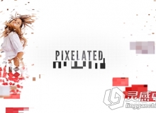 像素破碎展示动画AE模板 Videohive Pixelated