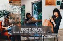 舒适咖啡厅电影人像后期调色Lightroom预设 Cozy Cafe Lightroom Presets