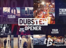 画面故障混乱转场城市宣传展示AE模版Videohive  Dubstep Urban Opener