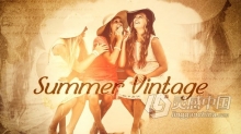 墨迹渐晕复古视差效果温馨婚礼视频相册 AE模板 AE工程文件 Summer Vintage