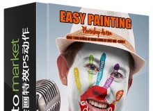 彩妆艺术绘画特效PS动作 Easy Painting Photoshop Action