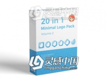 20种迷你LOGO标志动画片头AE模板 20 in 1 Minimal Logo Pack vol.2