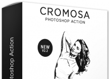 水墨画PS动作 Cromosa Photoshop Action