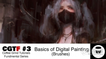 华籍画师超精彩画笔数字绘画女性角色视频教程 CGTF #3: Basics of Digital Painting (Brushes)