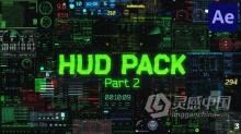 AE模板-HUD高科技Part2含54种全息信息图科幻屏幕界面UI技术元素工程文件下载