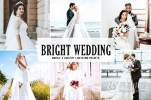 明亮通透婚礼婚纱Lightroom预设与移动LR预设 Bright Wedding Lightroom Presets