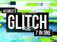 信号干扰画面破损RGB色彩分离毛刺撕裂特效汉化AE插件 Glitch 7in1 v1.1.0 Win破解版