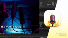 MV音乐歌词字幕加载导入工具FCPX/AE/PR插件 Caption Burner