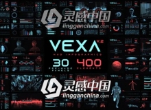 1430个HUD高科技信息化动态UI图形元素动画包AE模板