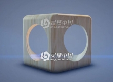 C4D立方器镂空建模木纹材质视频教程 Cube use material wood Cinema 4D Tutorial