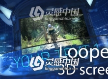 高科技3D旋转木马循环新闻栏包展示AE模板 Videohive 3D Carousel Looped