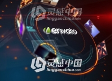 科技感环形图片展示片头LOGO演绎动画AE模板 videohive Opener Displays