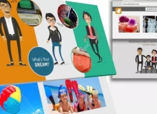在线商城家庭购物MG动画AE模板 Family Shopping - Online Shop Promo