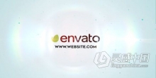 3D快速旋转式光线汇聚公司品牌标志logo动画AE模板AE工程文件 Spinning Corporate Logo