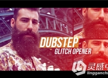 时尚画面分割4K图片视频展示AE模板 VideoHive Dubstep Glitch Opener 4K