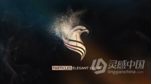 标志粒子沙化特效动画效果 AE模板 AE工程文件 Particles Elegant Logo