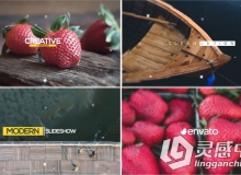 简单时尚的幻灯片相册动画AE模板 Videohive Simple Slideshow