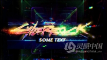 分割电视噪点数字失真故障标志视频片头 AE模板 AE工程文件 Glitch Logo