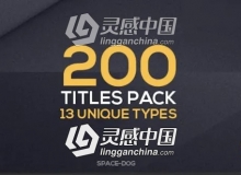 200种文字标题介绍动画合集包AE模板/PR预设 Videohive 200 Titles Collection
