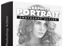 石墨肖像PS动作 Graphite Portrait Photoshop Action