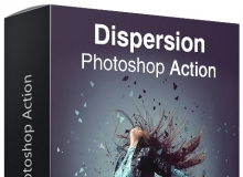 精品碎片分散PS动作 Dispersion Photoshop Action