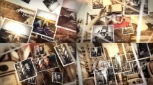 视差旋转效果回忆相册浪漫美丽漏光视频幻灯片 AE模板 AE工程文件 Memories Parallax Slideshow
