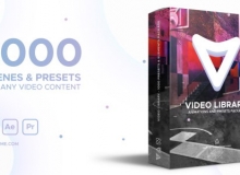 1000多个专业的预设视频元素包AE模板Video Library - Video Presets Package